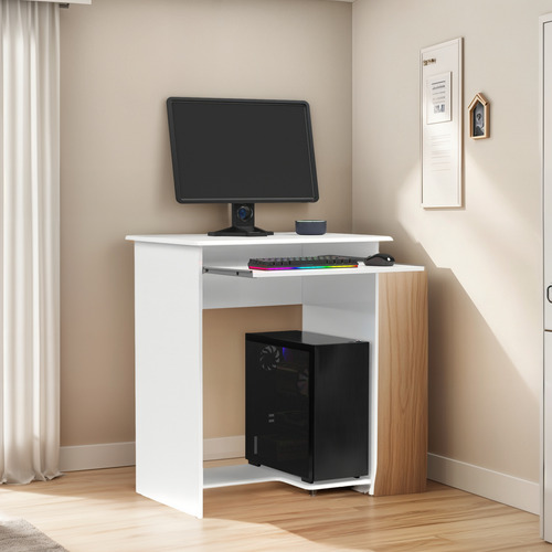Mesa De Computador Com Suporte Para Teclado E Cpu Promoção