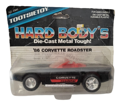 Carro 86 Corvette Roadster Tootsietoy Die Cast Metal Vintage