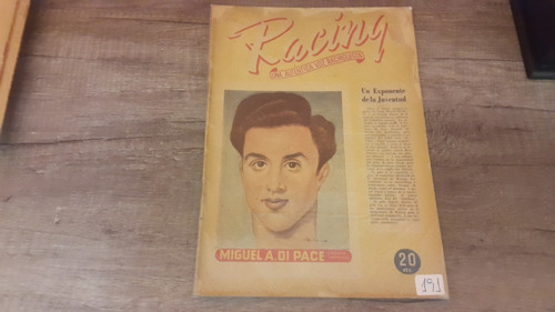 Revista Racing N° 191 Año 1947 Miguel Di Pace