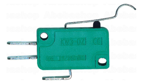 Microswitch 16a 250v P/cable Leva Curvada