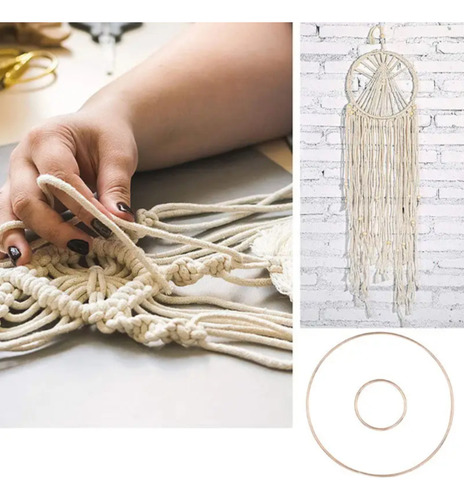 Kit Para Macramé + 100 Metros De Algodón Torcido 3mm