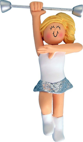 2267 Femenino Rubio Rubio Batón Ornamento De Navidad Persona