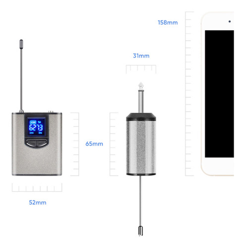 Uhf Auriculares Inalámbricos Micrófono Lavalier Solapa Mic