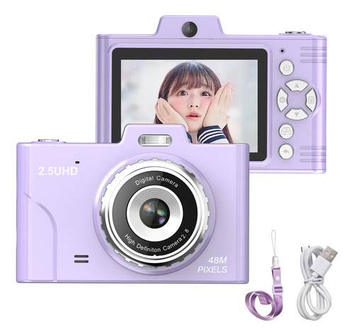 Tarjeta De Regalo Con Cámara Digital Tft De 48 Mp Para Niñas