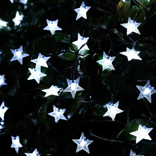 Guirnalda Luces Led Con Forma De 28 Estrellas-enchufe