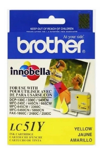 Tinta Brother Lc51 Yellow Original