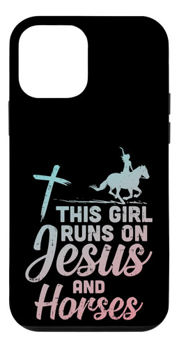 iPhone 12 Mini Girl Runs Jesus Horses Chri B08n6htv9s_300324