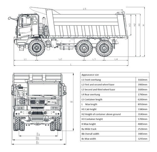 Imagen 6 de 8 de Camión Minero Xcmg Xga5905d3t (60 Toneladas)