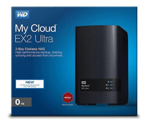 Nas Wd My Cloud Ex2 Ultra 0tb Sin Discos 2 Bahías 1.3ghz 1gb