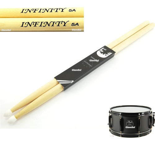 Baquetas Para Bateria Infinity 5a Maple Punta De Nylon Th