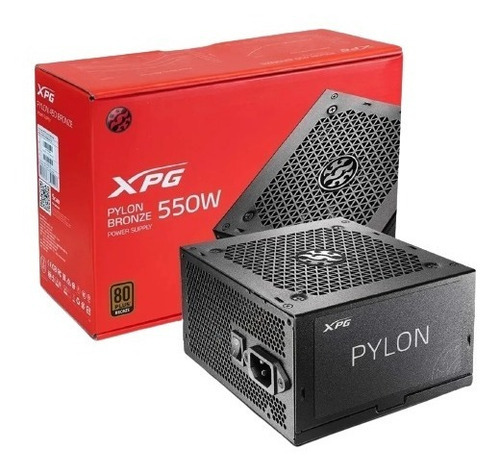 Fuente De Alimentacion Xpg Pylon 550w 80plus Bronce Certif. Color Negro