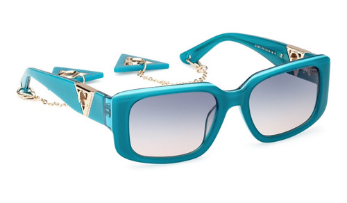 Lentes De Sol Shiny Turquoise Guess Gu78915387w
