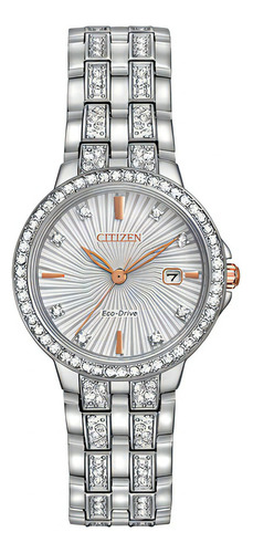 Reloj Citizen Eco-drive Silhouette Crystal Ew2340-58a Mujer