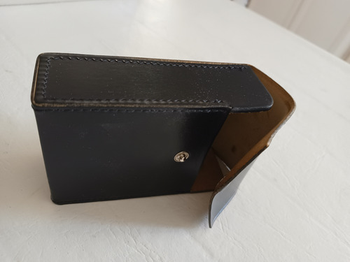 Estuche Con Pasacinto En Cuero Para Camara De Foto Usado Negro (Usado)