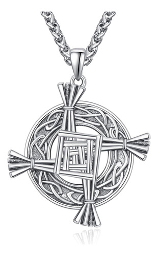 Kathlu Collar Con Cruz De Santa Brígida Irlandesa, Amuleto D