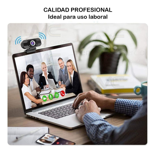 Web Cam Full Hd 1080p Usb Con Microfono Video Skype Zoom Pc