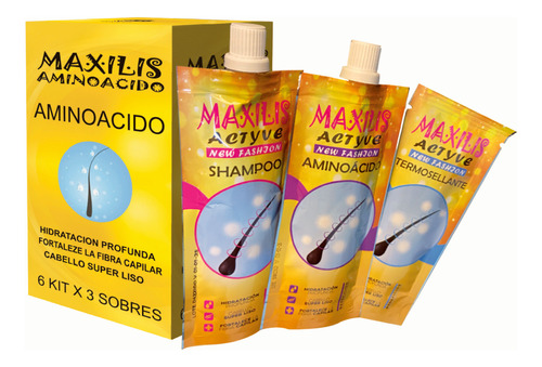 Maxilis Aminoacidos Kit 3 Pasos - mL a $115