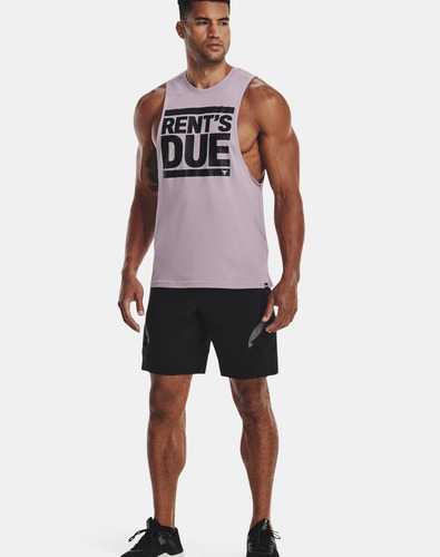 Playera Under Armour Project Rock Rents Due Tank Lila