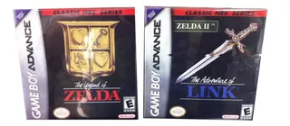 2 Cajas Custom Zelda Gba Classic Nes Series (solo Son Cajas)
