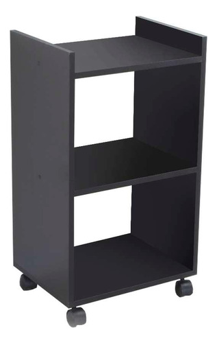 Nicho Organizador Multiuso Preto P/ Lavanderia Rodízio 40cm