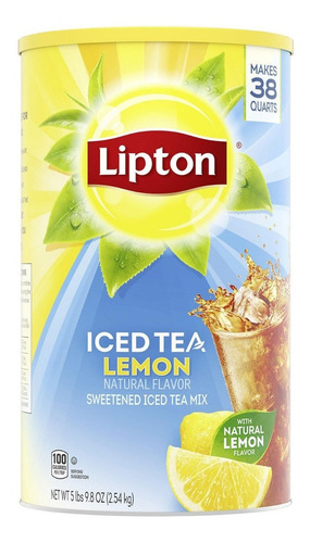 Te Lipton Lemon En Polvo 2 Botes 2.54kg C/u Americano