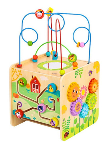 Cubo Centro De Juegos Tooky Toy En Madera; Tienda Que Regalo