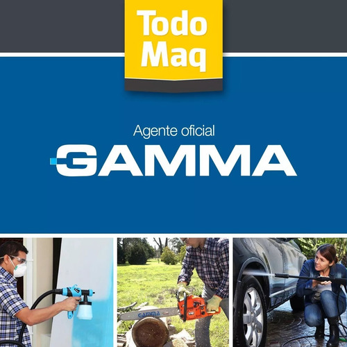 Imagen 2 de 2 de Soldadora Gamma Turbo 220 3466G azul y negra 50Hz 220V