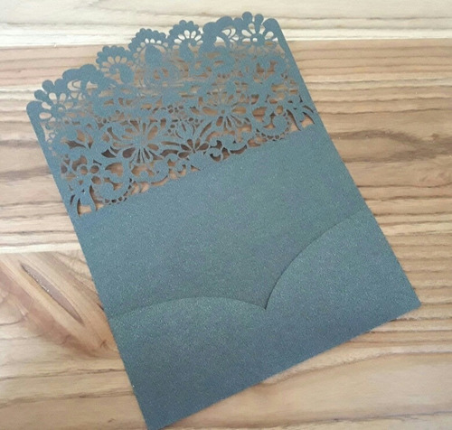 Sobre Calado Para Invitaciones Tarjetas 15 Casamiento