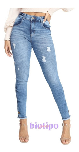 Calça Biotipo Jeans Feminina Skinny C/ Elastano