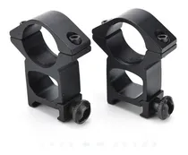 Comprar 2 Monturas Riel 20 Mm Mira Telescopica Altas Metal Picatinny