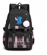 Comprar Mochila De Stitch Moda Con Diseño De Dibujos Animados De Anime Para Laptop Con Usb Y Bonito Patrón De Dibujos Animados