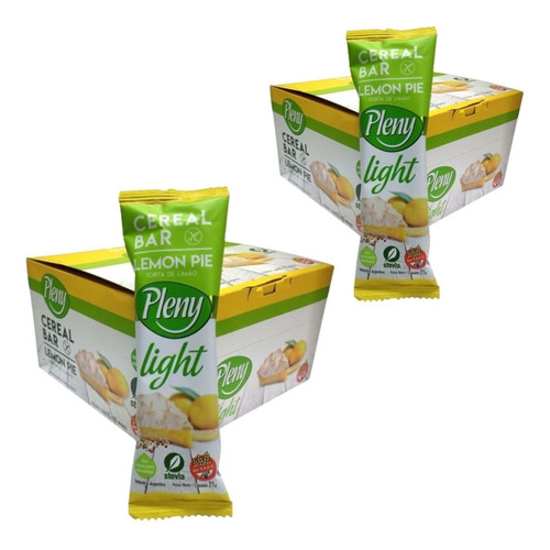 Barritas Cereal Light Sin Tacc Lemon Pie Pleny Caja Pack X2