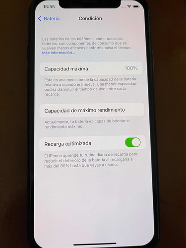 iPhone X 64 Gb Gris Espacial Battery Health 100% (Usado)