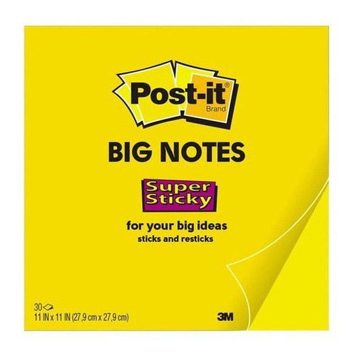 Notas Adhesivas Post-it Big Notes 27,9 X 27,9 Cm Amarillo