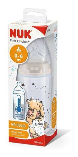 Biberón Nuk First Choice Pp Ct 300ml Winnie Beige