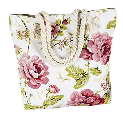 Bolsa De Lona Para Mujer, Blanco, Marca Seven Wolves