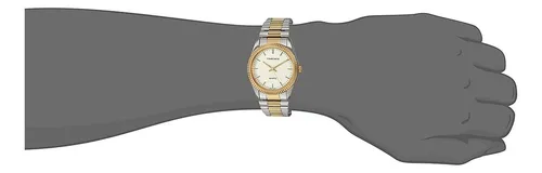 Reloj Hombre Timetech 2659m Cuarzo 34mm Pulso Bicolor