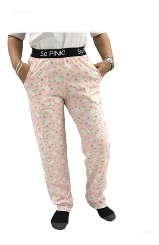 Pantalón Largo Pijama Algodón So Pink 17005