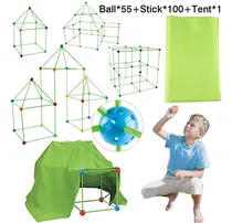 Comprar Kids Fort Building 3d Castillos Túneles Carpas Kit De Bricol