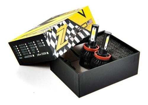 Imagen 4 de 7 de Kit Cree Led Z7 48.000lms H1 H3 H4 H7 H11 Hb4 9006 Chip Usa