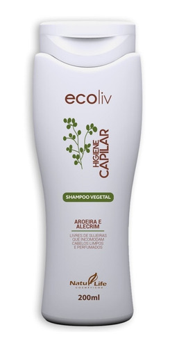 Shampoo Vegetal Aroeira E Alecrim Higiene Capilar Natulife