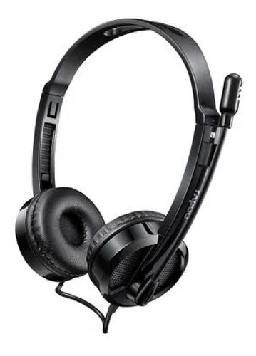 Imagem 4 de 4 de Headset Rapoo Usb Preto Garantia 5 Anos H120 - Ra020