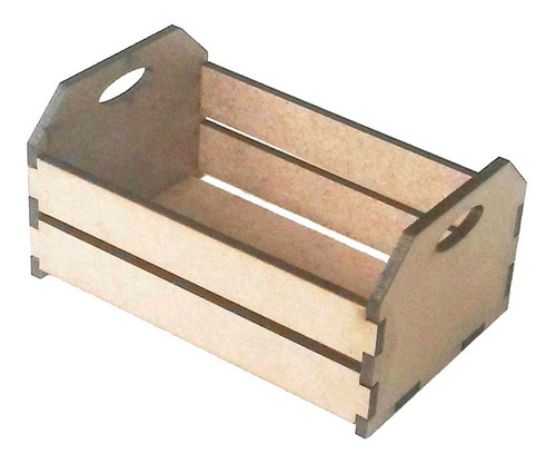 Kit 10 Mini Caixote Feira 20cm Mdf Caixotinho Mercado Festa
