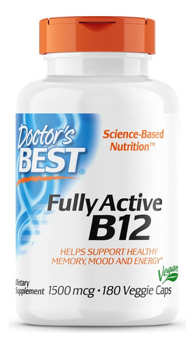 Doctor's Best Vitamina B12 Forma Activa 1500mcg X 180 Cáps