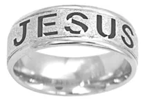 Comprar Anel Jesus Prata 6mm Vazado Tradicional Anatomico Luxo