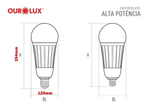 Imagem 4 de 5 de Lâmpadas Led 100w Bulbo Soquete Empresas Indústrias Sítios