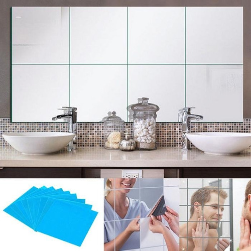Imagen 5 de 5 de 18 Mosaicos Tipo Espejos De Pvc Adhesivos Cultivos Indoor