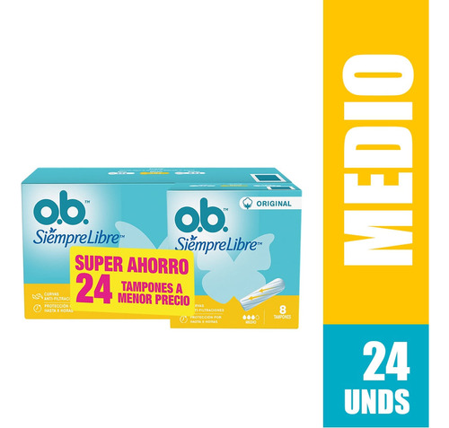 Tampón O.b. Medio Oferta X 24und