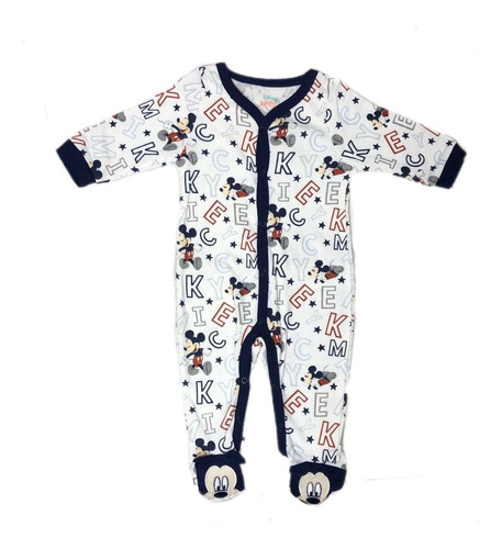 Roupa Infantil Macacão Fechamento Botões Mickey Disney