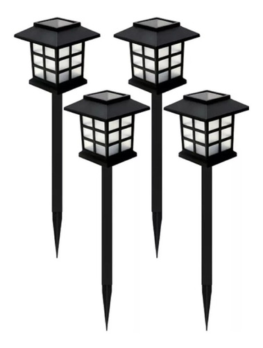 Pack X4 Lampara Luces Solares Antorchas Led Estaca